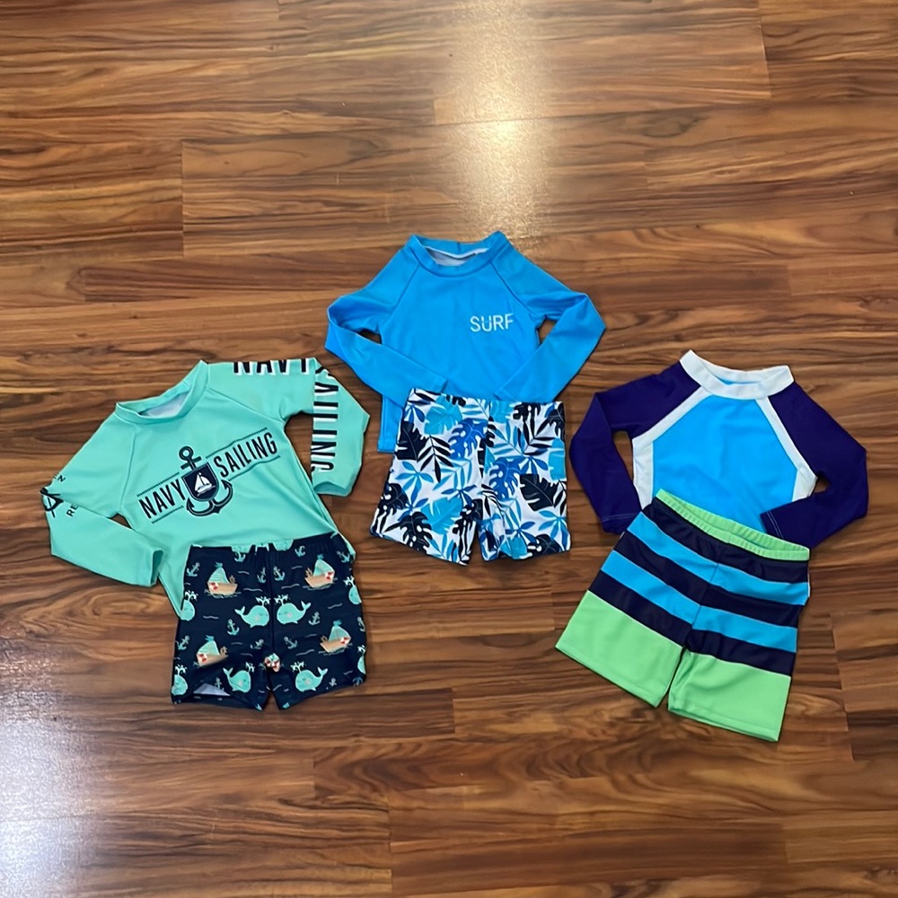 Bundle of 3 NEW baby boys swimsuits